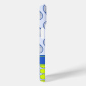 Tennis patroon aangepaste naam blauw Case-Mate iPhone case (Achterkant / Rechts)