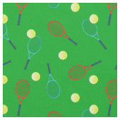 Tennis Pattern on Green Stof (Close Up)
