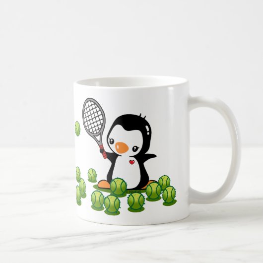 Tennis Penguin Koffiemok (Rechts)