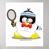 Tennis Penguin Poster (Voorkant)