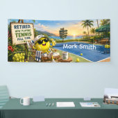 Tennis Pensioen  Spandoek (Beurs)