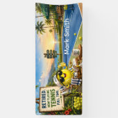 Tennis Pensioen  Spandoek (Verticaal)