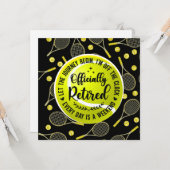 Tennis pensioen voor speler en fan kaart (Voorkant / Achterkant in situ)