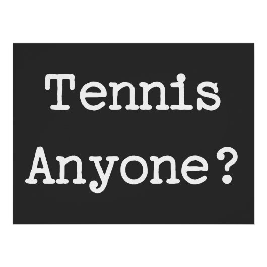 Tennis Perfect Poster (Voorkant)