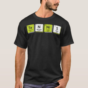 Tennis Periodiek Systeem Elementen Sport Grappig S T-shirt