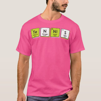 Tennis Periodieke Tafelelementen Sport Grappige Sp T-shirt