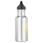 Tennis Personalized Black en Gold Waterfles (Links)