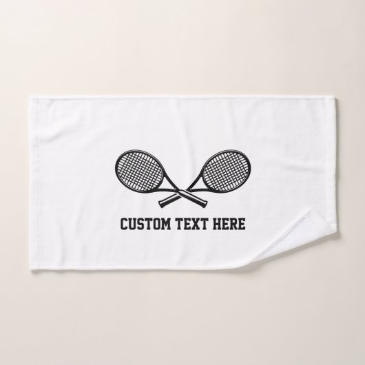 Tennis Personalized White Team Club Player Girls Handdoek (Handdoek)