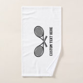 Tennis Personalized White Team Club Player Girls Handdoek (Handdoek)