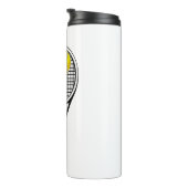 Tennis Persoonlijke naam of monogram Thermosbeker (Geroteerd rechts)