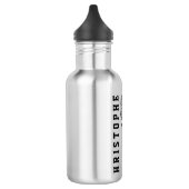 Tennis Persoonlijke naam of monogram Waterfles (Links)