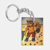 Tennis Ping-Pong Cat Sleutelhanger (Voorkant Links)