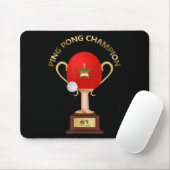Tennis Ping Pong Champion Trophy Muismat (Met muis)