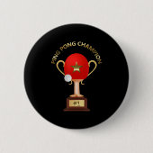 Tennis Ping Pong Champion Trophy Ronde Button 5,7 Cm (Voorkant)