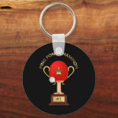 Tennis Ping Pong Champion Trophy Sleutelhanger (Voorkant)