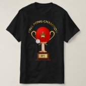 Tennis Ping Pong Champion Trophy T-shirt (Design voorkant)