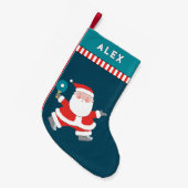 Tennis Ping-Pong Holiday Gift Kleine Kerstsok (Voorkant (Hangend))