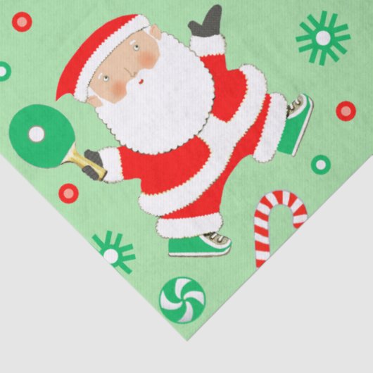 Tennis Ping-Pong Holiday Gift Tissuepapier (Detail)