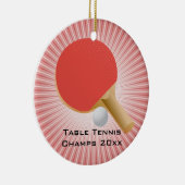 Tennis Ping Pong Ornament (Rechts)