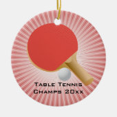 Tennis Ping Pong Ornament (Voorkant)