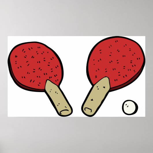 Tennis Ping Pong Poster (Voorkant)