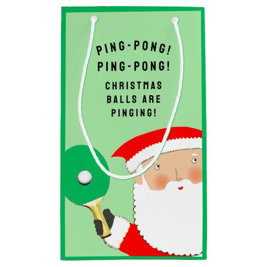 Tennis Ping-pong Small Gift Bag Klein Cadeauzakje (Achterkant)