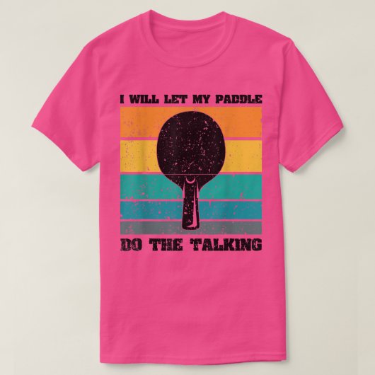 Tennis pingelt pingpingpong T-Shirt (Design voorkant)
