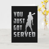 Tennis pingelt pingpong paddle Player Funny Gift Kaart (Gele Bloem)