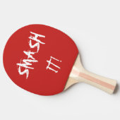 Tennis/pingpong bat met slogan tafeltennisbatje (Zijkant)