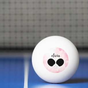 Tennis pingpong thema Monogramnaam Pingpongbal