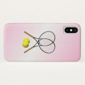 Tennis Pink Sports Case-Mate iPhone Case (Achterkant (horizontaal))