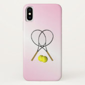 Tennis Pink Sports Case-Mate iPhone Case (Achterkant)