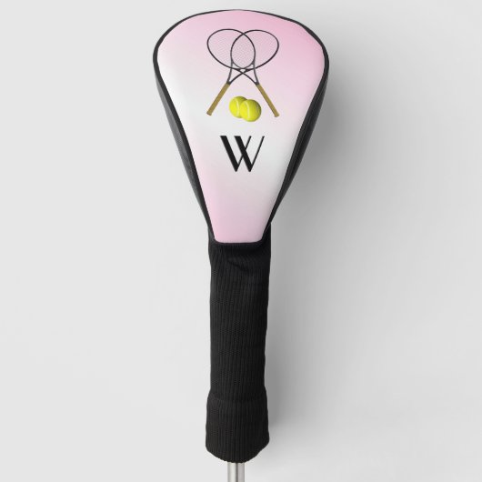 Tennis Pink Sports Golfheadcover (Voorkant)