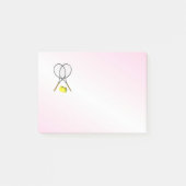 Tennis Pink Sports Post-it® Notes (Voorkant)
