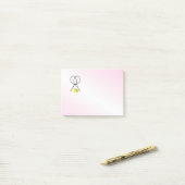 Tennis Pink Sports Post-it® Notes (Op bureau)