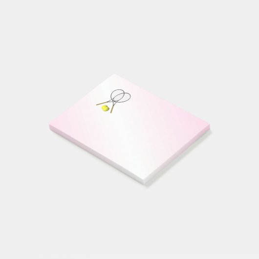 Tennis Pink Sports Post-it® Notes (Schuin)