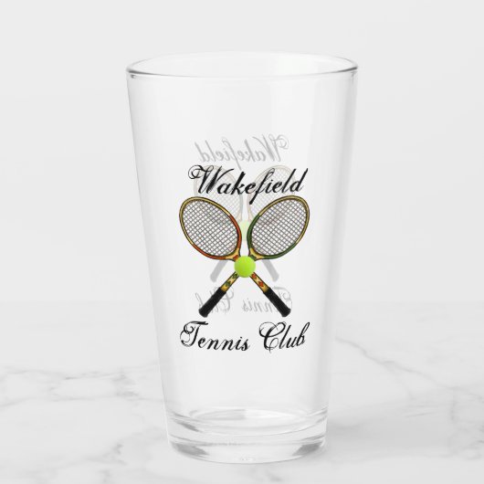 Tennis Pint Glass Glas (Achterkant)