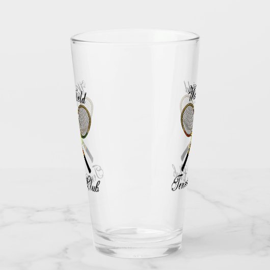 Tennis Pint Glass Glas (Links)