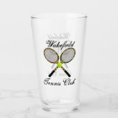 Tennis Pint Glass Glas (Voorkant)
