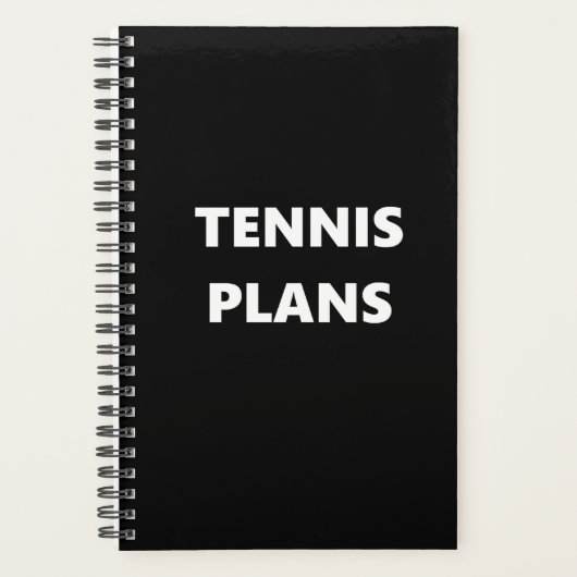 Tennis Planner Sports Theme Tennis Plans (Voorkant)