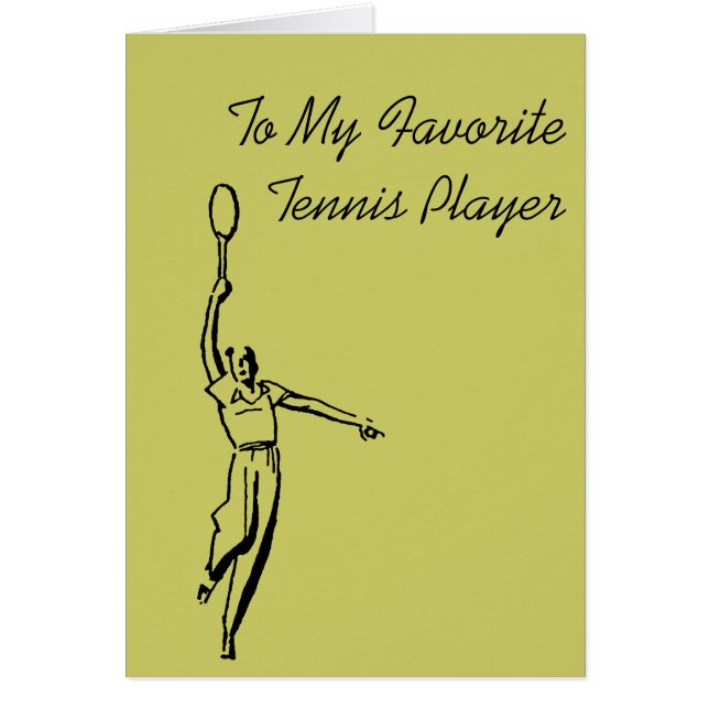 Tennis Player (Voorkant)