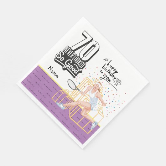 Tennis player 70th Birthday player Servet (Hoek)