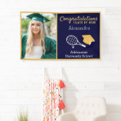 Tennis Player afstuderen Afstuderen Spandoek (Insitu)