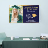 Tennis Player afstuderen Afstuderen Spandoek (Beurs)