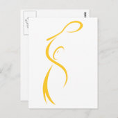 Tennis Player Briefkaart (Voorkant / Achterkant)