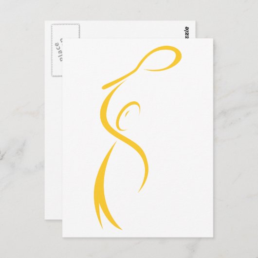 Tennis Player Briefkaart (Voorkant / Achterkant)