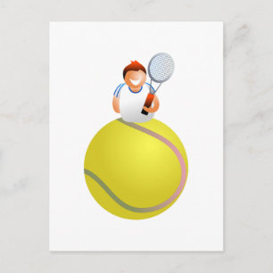 Tennis Player Briefkaart