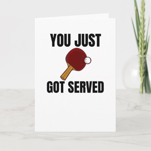 Tennis Player-cadeaus voor pingpong Coach Paddle Kaart (Voorkant)