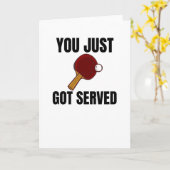 Tennis Player-cadeaus voor pingpong Coach Paddle Kaart (Gele Bloem)