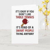 Tennis Player-cadeaus voor pingpong Coach Paddle Kaart (Gele Bloem)